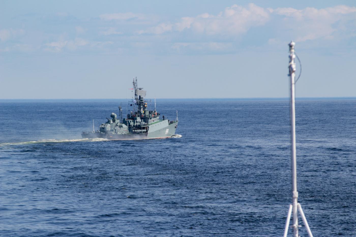 МПК "Снежногорск" отработал поиск подводной лодки в Баренцевом море